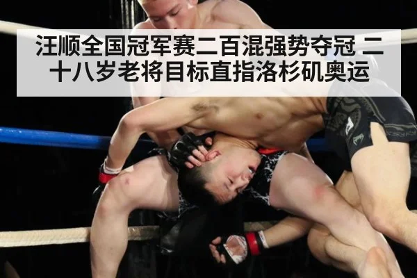 汪顺全国冠军赛二百混强势夺冠 二十八岁老将目标直指洛杉矶奥运